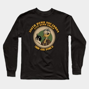 398th Bomb Squadron, 21st Bomb Group, 3rd AF w Txt Long Sleeve T-Shirt